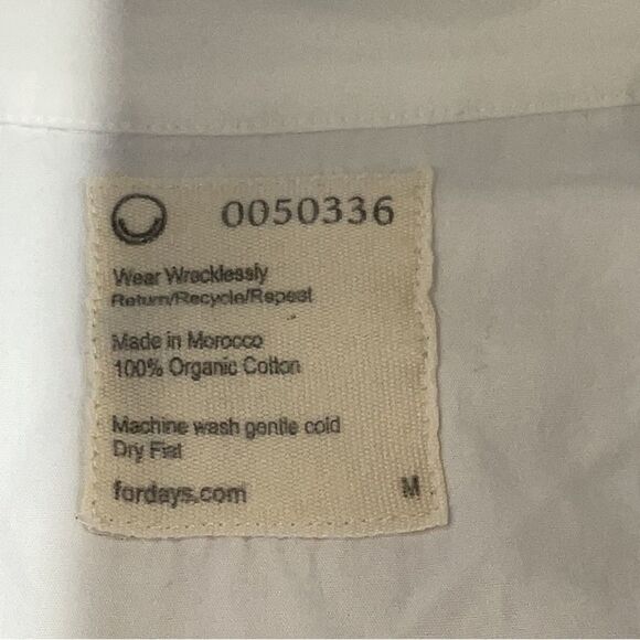 For Days Organic Poplin Oversized Button Down White - Picture 6 of 6